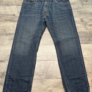 Levis Denim Jeans Mens 40x31 Blue 505 Straight Relaxed Classic Cowboy Western
